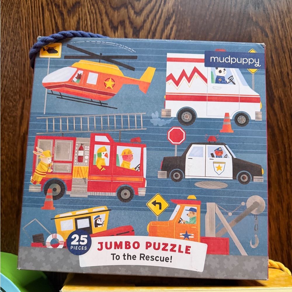 Mudpuppy rescue vehicles  jumbo Puzzle - 25 pieces